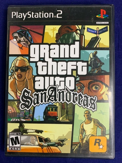 Notice manuel ps2 playstation 2 San Andreas Gta Grand Theft