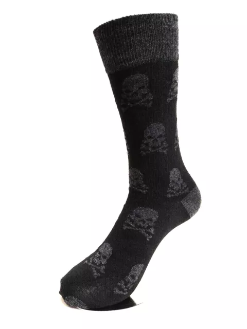 Socken "Skull" Gr. 43-46, mit Komfortbund, Baumwolle, Strümpfe, Totenkopf-Motiv