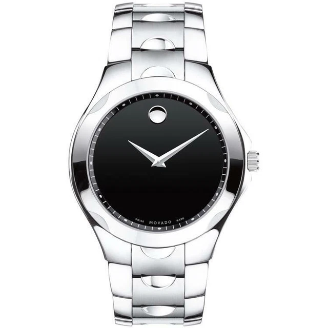NEW Movado Luno Sport Black Museum Dial Swiss Quartz Men's Watch 0606378 $995