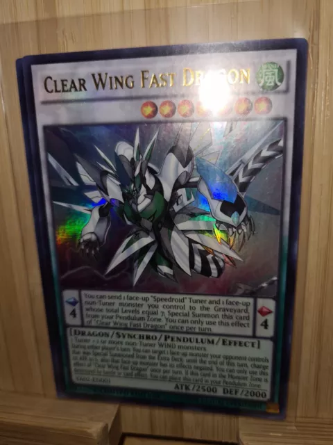 Yugioh Single Clear Wing Fast Dragon YA02 EN001 Ultra Rare Limited ED NM