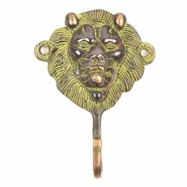 Wall Mount Coat Hook Black Antique Coat Rack Brass Wall Hooks Lion Head Hat Rack