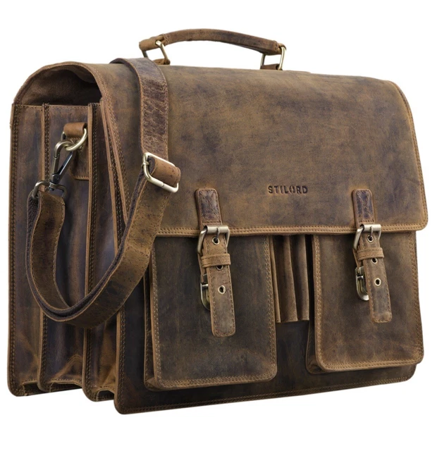 STILORD Aktentasche Leder - Herren