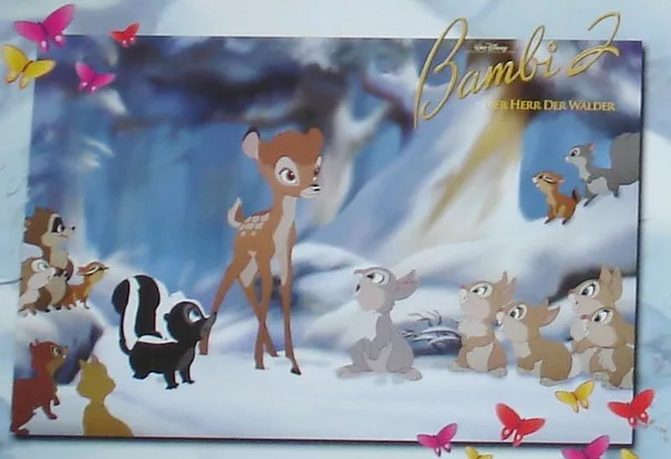 BAMBI II 2 - Lobby Cards Set - Walt Disney - Animation