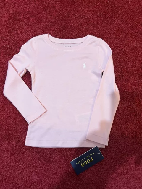 Polo Ralph Lauren Girl's Pink Long Sleeve  T-Shirt For 2 Years BNWT