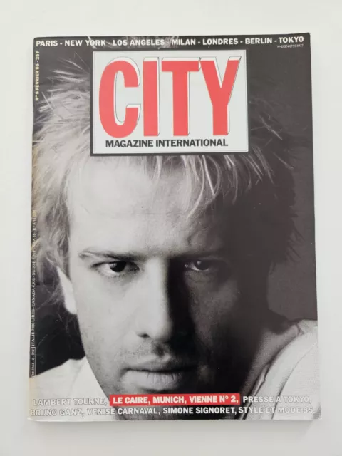 Magazine mode fashion CITY INTERNATIONAL #8 fevrier 1985 Christophe Lambert