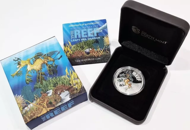 2015 Cook Islands Magnificent Life Peacock 1oz box/coa +bonus 2009 Seadragon COA 3