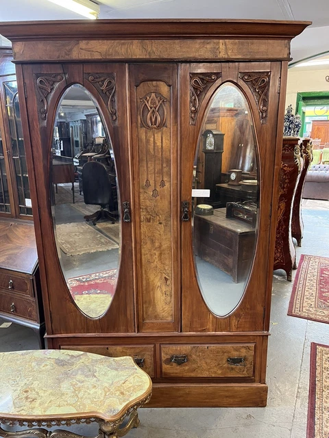 Two Beautiful Victorian Antiques Stunning Perfect Wardrobes