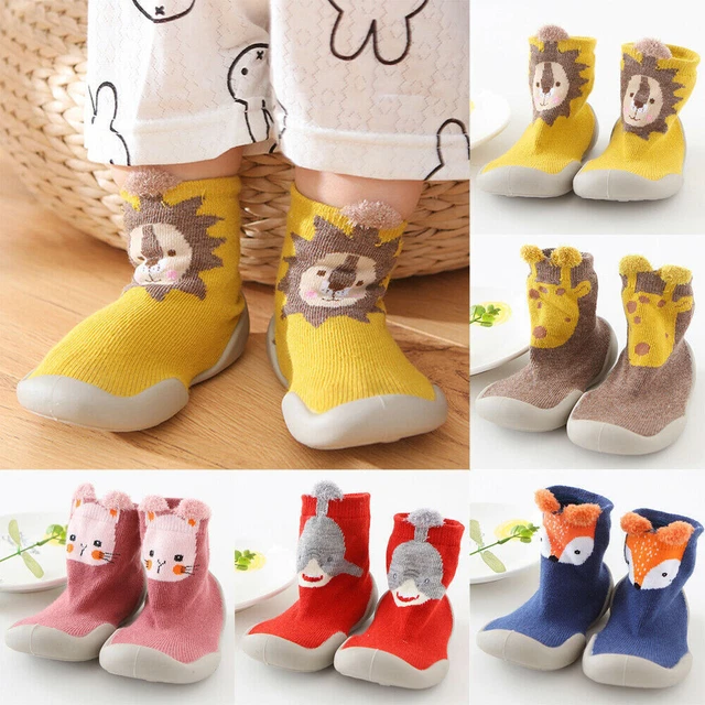 Baby Girl Boys Kid's Toddler Anti-slip Slippers Socks Cotton Warm Shoes Winter.