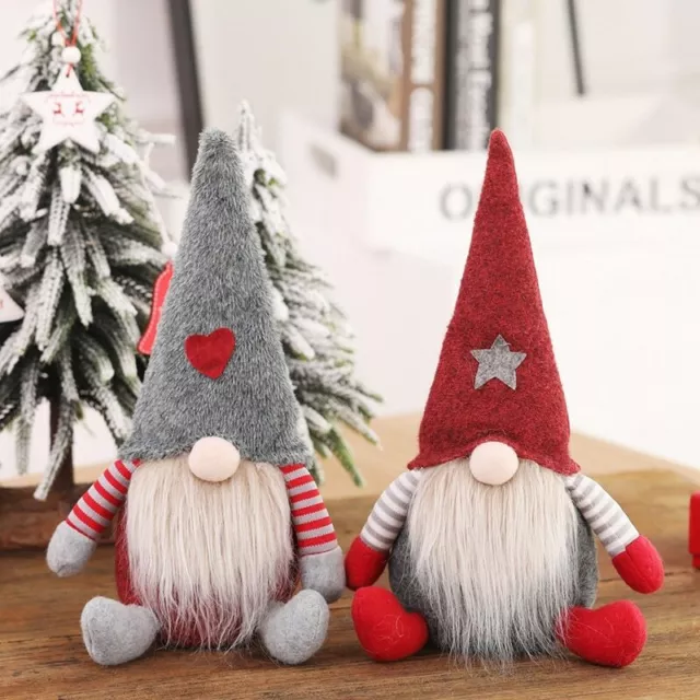 Dwarf Gnome Christmas Decorations Home Santa Claus Doll Christmas Tree Ornaments