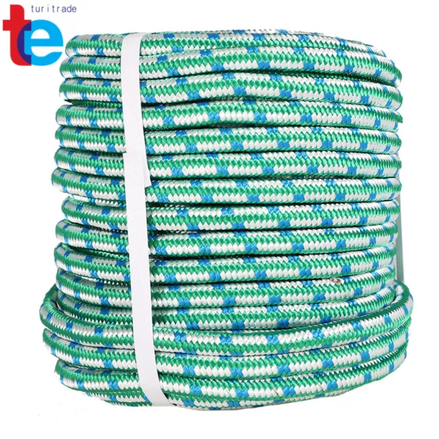 Arborist tree climbing rope 16 strand braided Nylon Core Polyester 1/2" x 150'