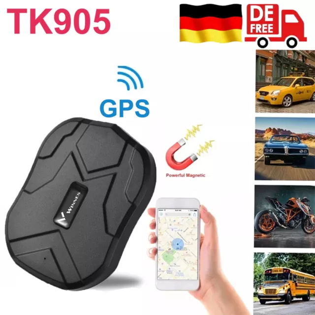 WINNES TK905 Wasserdicht GPS Tracker Auto KFZ Echtzeit Ortung Diebstahlschutz DE
