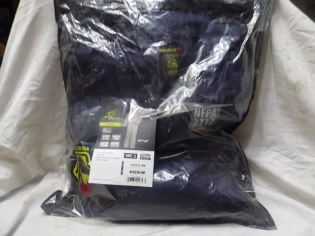 Black Stallion FR Coveralls CF2117-NV Medium NFPA 2112