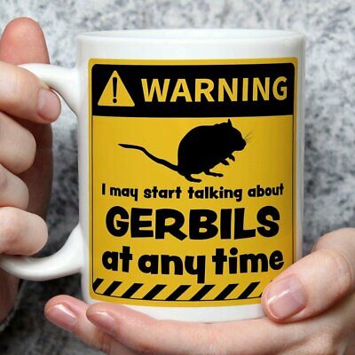 Warning! I May Start Talking About Gerbils at Any Time Mug | Funny Mugs | Nov...