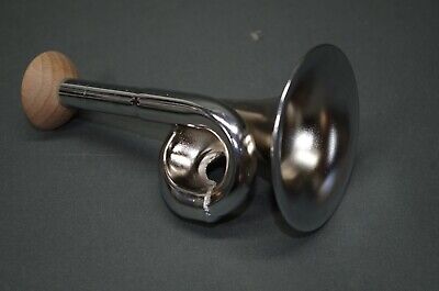 Silbernes Metall  Stethoskop Hörrohr Hearing Pipe  Hörverstärker 13 cm 5