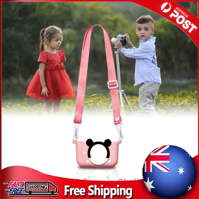 Portable Mini Cartoon Camera Cover Adjustable Silicone Shell (Pink Rat)