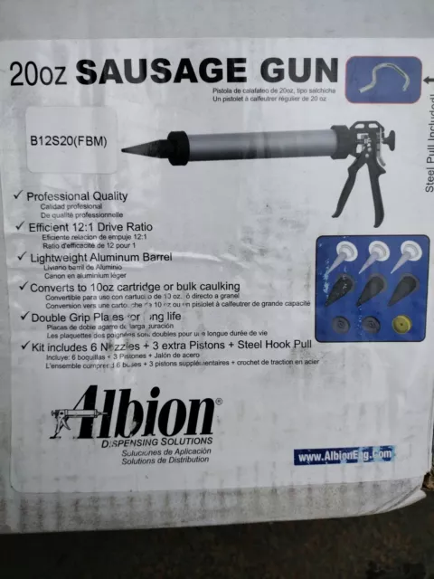 Albion B12s20,20 Oz Sausage Gun