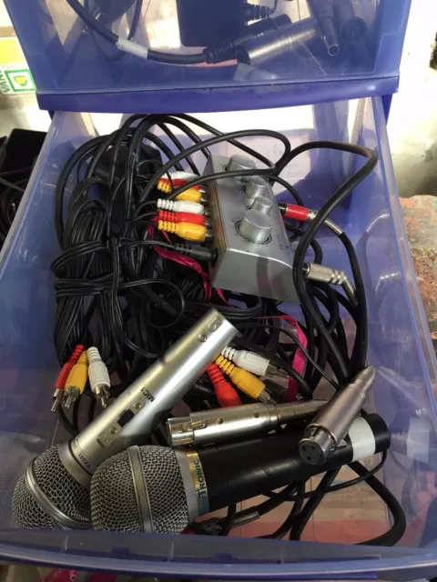 micro karaoké x2 + cables