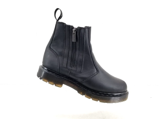 Dr Martens 2976 Alyson Womans Fur Black Leather Wintergrip Zip Chelsea Boots 11