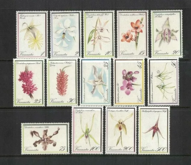 1982 Vanuatu Stamps Orchids SG 331/44 Set of 14 MUH