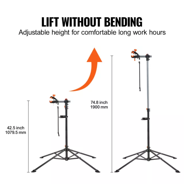 VEVOR Soporte de Taller para Bicicleta Soporte de Reparación de Bicicleta 36,3kg 3