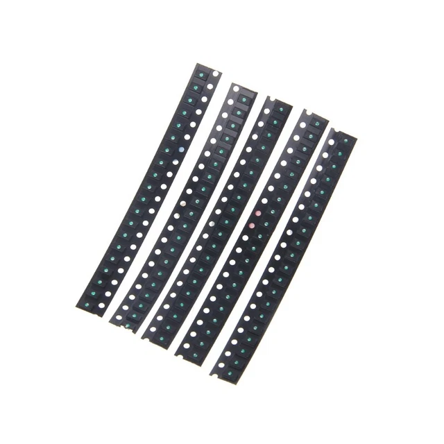 100 Pcs 5 Colors 1206  LED Light Red White Green Blue Yellow Assotment Kit