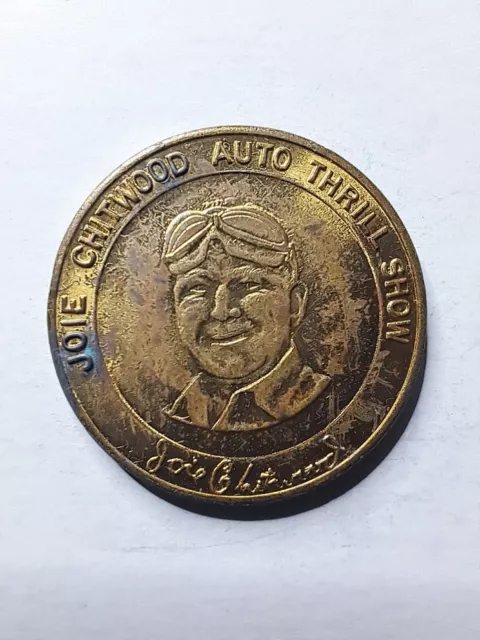 Vintage Joie Chitwood Thrill Show World Champion Dare Devils  Lucky Coin Token