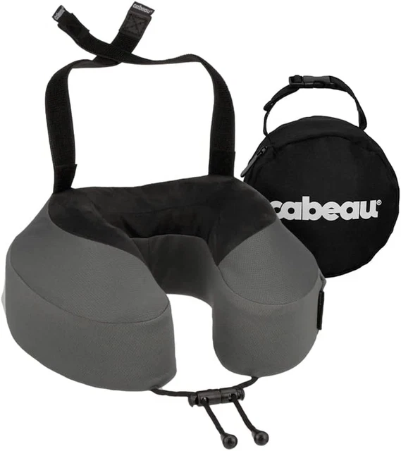 Cabeau Evolution S3 Airplane Travel Neck Pillow - Memory Foam Neck Support with