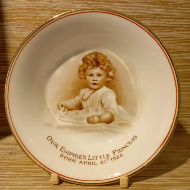 Scarce Paragon "Our Empire's Little Princess" Born April 21st 1926 Baby's Dish