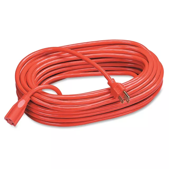 Cable de extensión de alta resistencia computacional, 100', naranja - clasificación de voltaje de CA de 125 V -