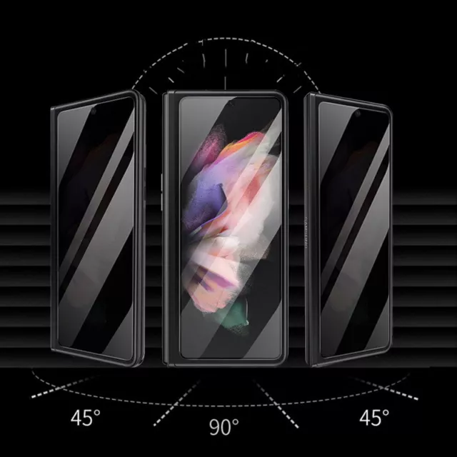 For Samsung Z Fold5 4 3 Privacy Film Tempered Glass External Screen Protector