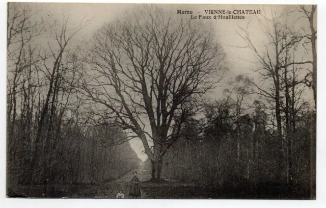 VIENNE LE CHATEAU - Marne - CPA 51 - Arbre -  le Faux d' Houillettes