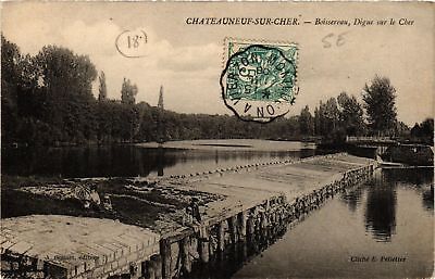 CPA CHATEAUNEUF-sur-CHER - Boissereau - Digue sur le Cher (634624)