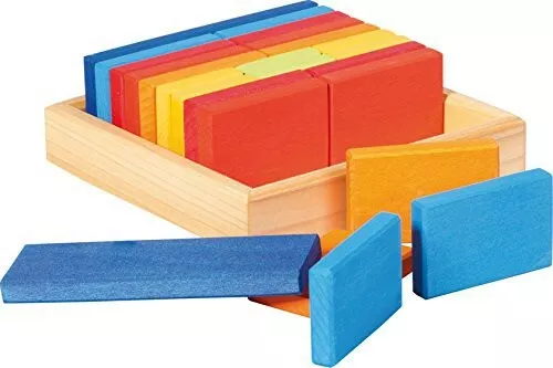 GLÜCKSKÄFER 523346 - Baukasten Quadrat - Plättchen, 24-teilig