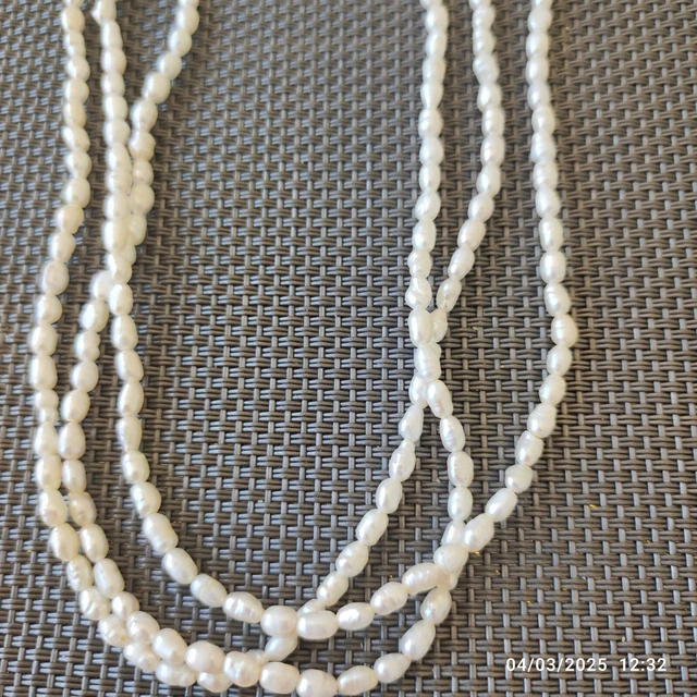 Collier de perles semi baroques A/B fermoir or - Les Merveilles du Collier de perles semi baroques A/B fermoir or - Les Merveilles du