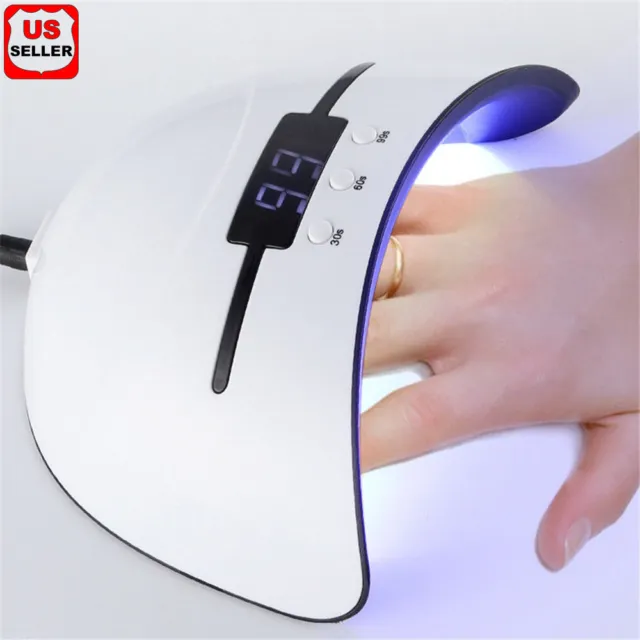 36W Nail Polish Dryer Pro UV LED Lamp Acrylic Gel Curing Light Manicure Timer OC