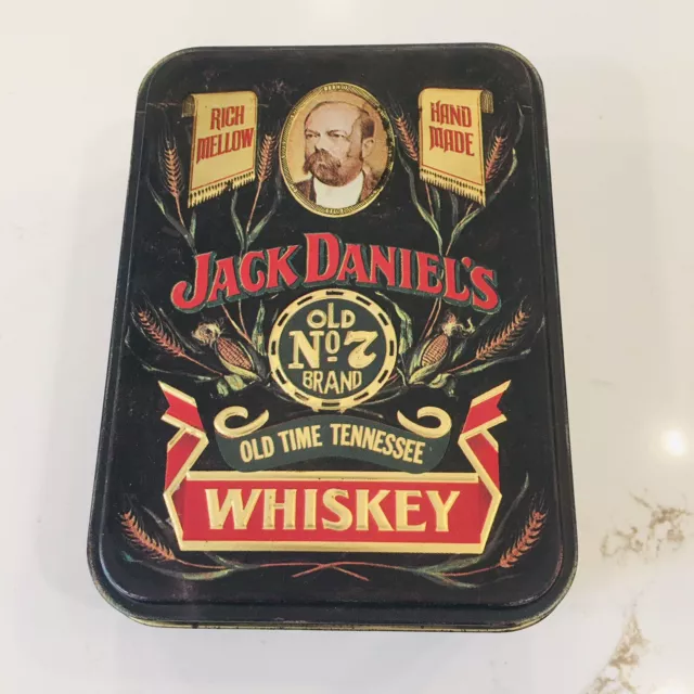 Vintage* Jack Daniels Old Time Tennessee No 7 Whiskey Tin w/ inner Memorabilia