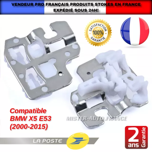 Clips Lève Vitre Kit De Réparation Métal ★Avant Gauche + Avant Droit✅Bmw X5 E53