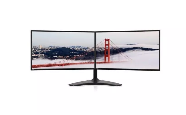 Monitor para juegos de computadora Full HD con soporte de monitor doble, 2x22" HP P221