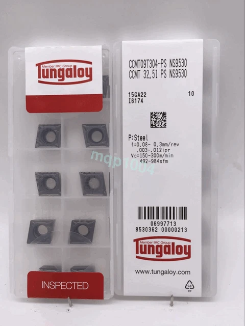 10pcs/box Tungaloy CCMT09T304-PS T9115 CCMT32.51-PS Carbide Inserts New Cutting