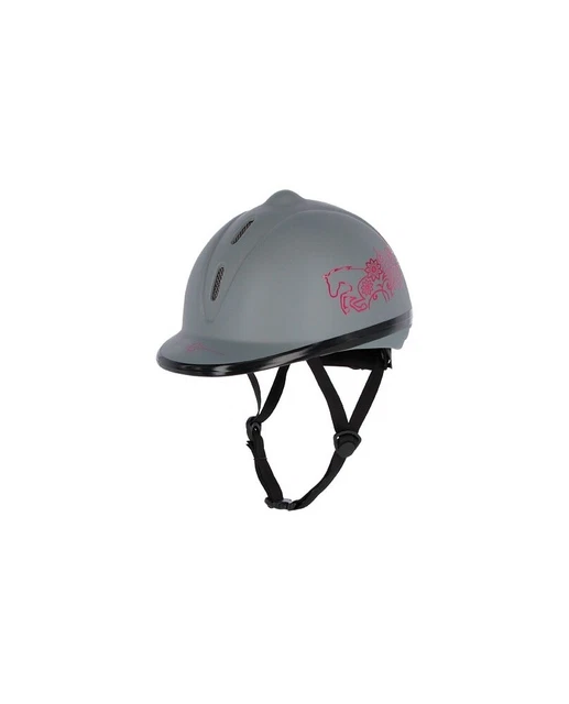 Reithelm Reitkappe Reiterhelm BEAUTY VG1 Kerbl grau