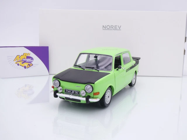 NOREV 1/18 SIMCA 1000 Rallye 2 1976 - Vert - Miniature Collection Neuve Réf 185715