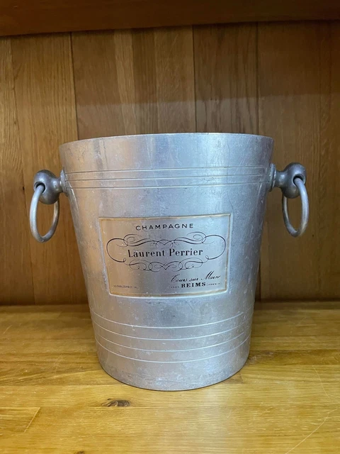 Seau à Champagne Veuve Laurent Perrier - Aluminium Gris, état D'usage