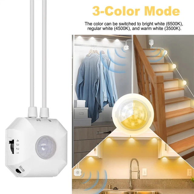 LED PUCK LIGHTS Under Lighting Kit Kitchen Counter Lamp Motion