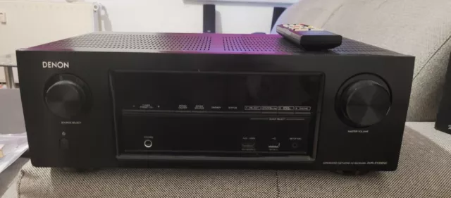 Denon AVR X 1300W Schwarz 7.2 Heimkino Empfänger Dolby Atmos 4K Dolby Vison HDR