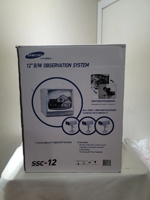 New Samsung 12” B/W Observation System SSC-12 Business Owner Home Security