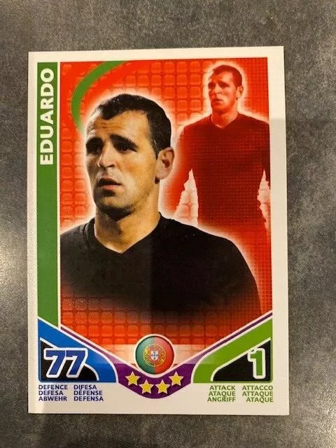 Eduardo - Équipe Portugal - Carte Foot Topps Match Attax Trading Card