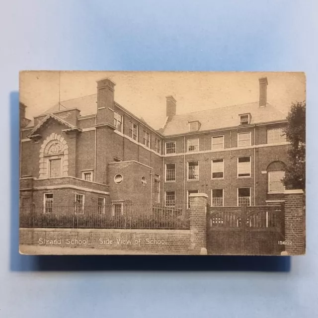 Tulse Hill Postcard 1920 Real Photo Strand School Side View Of Building London