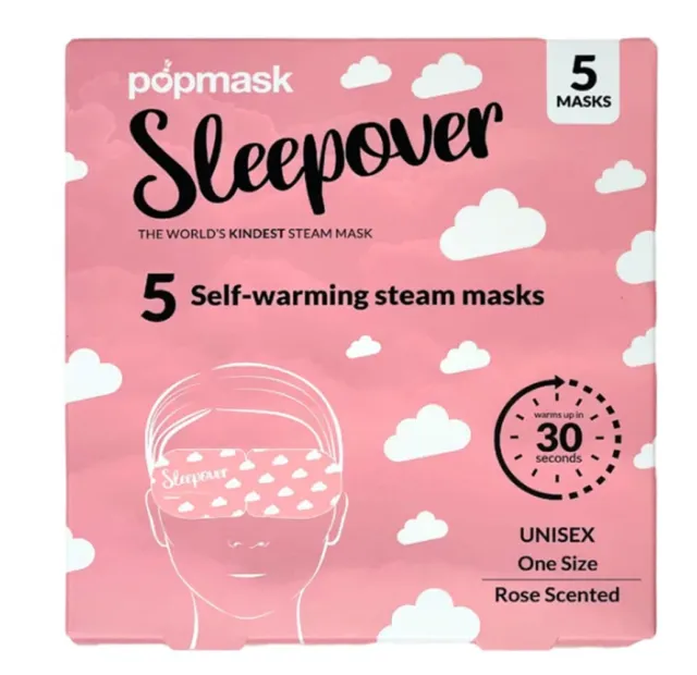 POPMASK LONDON  Sleepover Rose Scented Self-Warming Steam Mask (5-Pack)