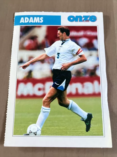 Card Onze Mondial Tony Adams 1998 Wc Rookie  England 🏴󠁧󠁢󠁥󠁮󠁧󠁿 Arsenal