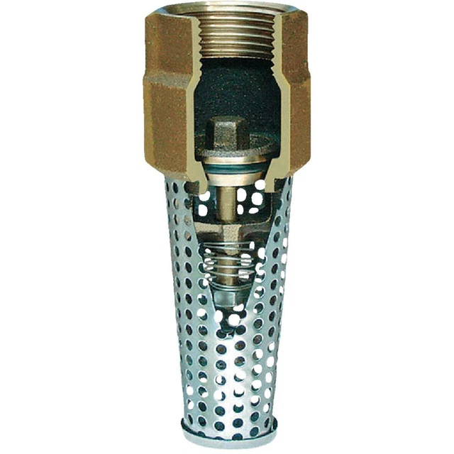 Simmons 1 In. Silicon Bronze Foot Valve, Lead Free 453SB Pack of 24 Simmons
